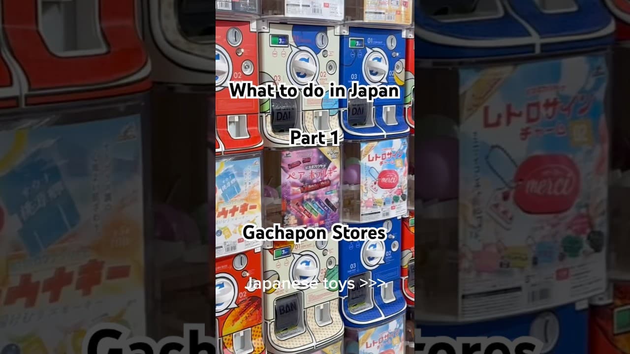 This is where I spent all my lunch money #japan #gatcha #tokyo