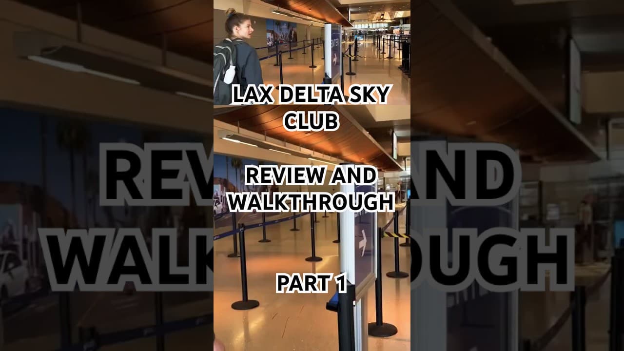 Delta Sky Club at LAX - Full Video on Channel! #travel #delta #skymiles #airportlounge #amexplatinum
