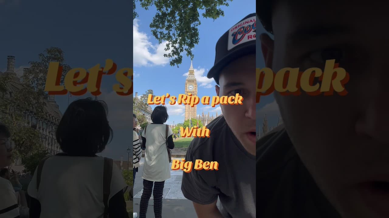 Let’s Rip a pack with a Big Ben! #London #pokemon #pokemoncards