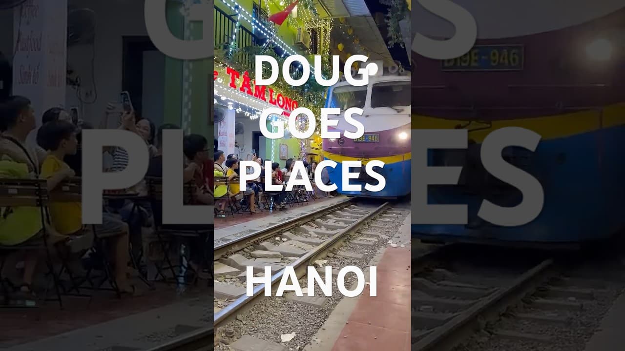 TRAIN STREET - HANOI, VIETNAM #travelvlog #hanoi #hanoitrainstreet #travelvietnam #vietnam #asia