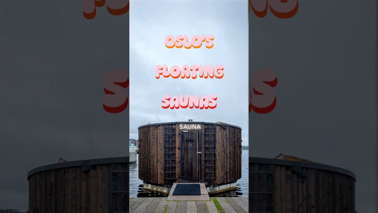 I tried Oslo's Floating Saunas and I'm pretty sure my lifespan just increased #floatingsauna #norway
