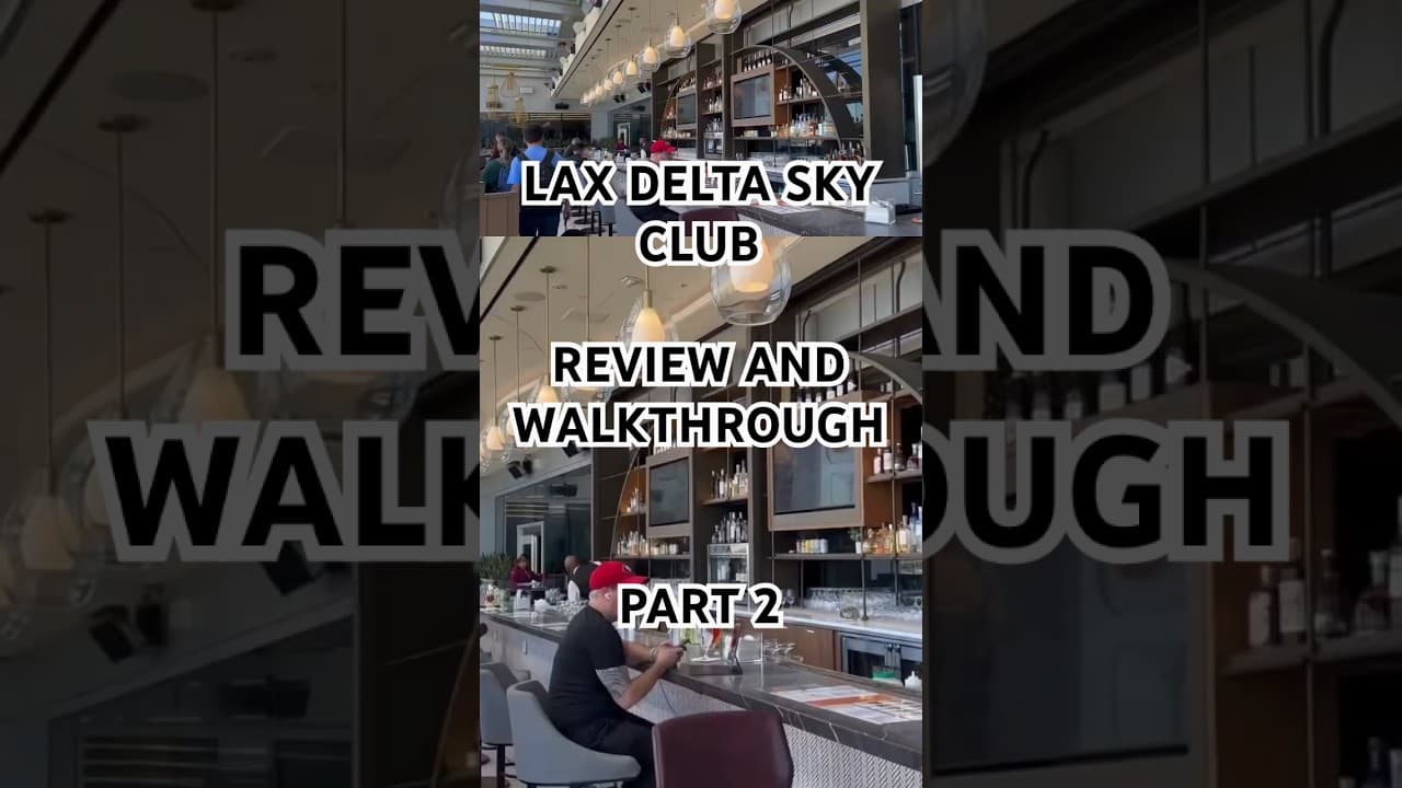 Delta Sky Club at LAX Part II - Full video in Channel #travel #airportlounge #delta #skymiles