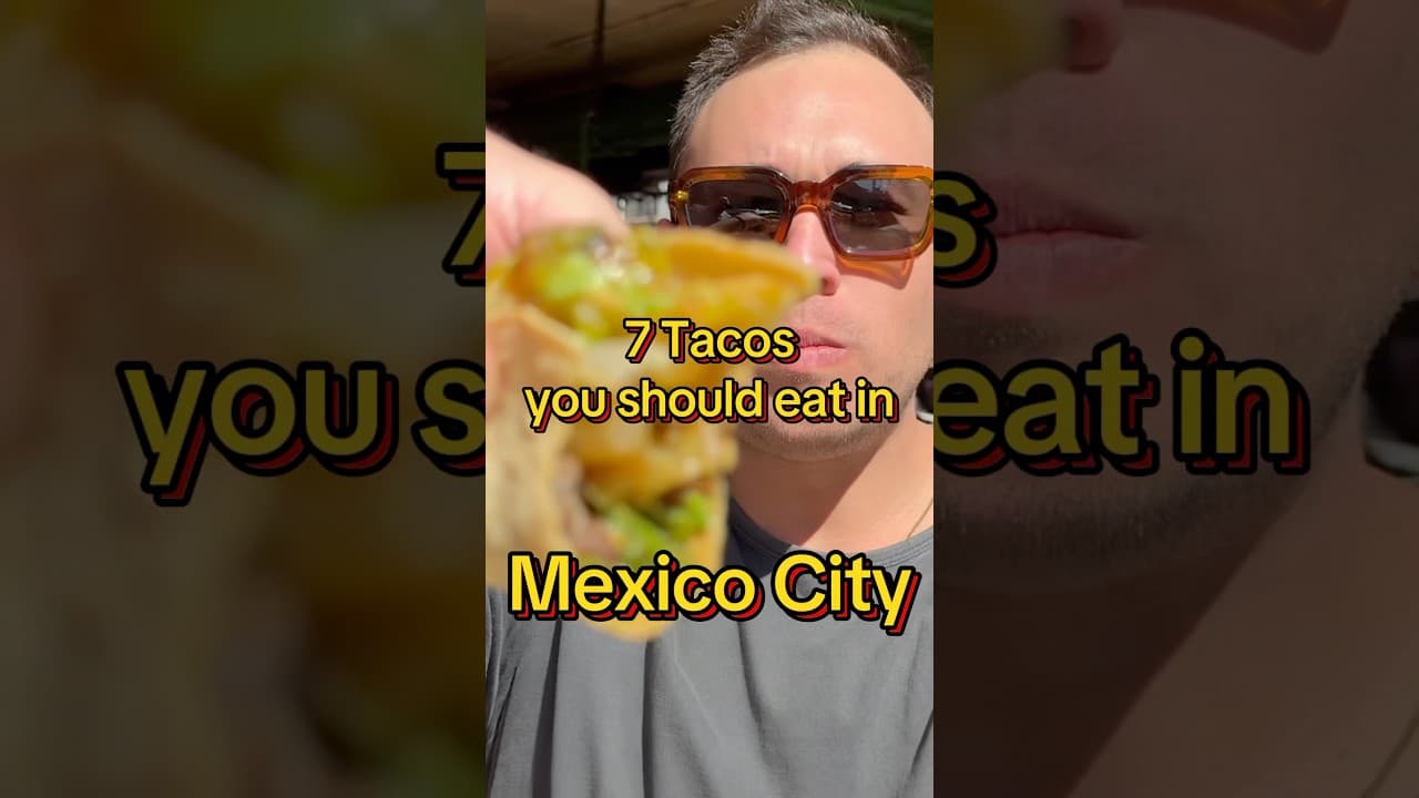 7 Tacos you need to Eat in Mexico City! Save this for your next trip #cdmx #mexicocity #streetfood
