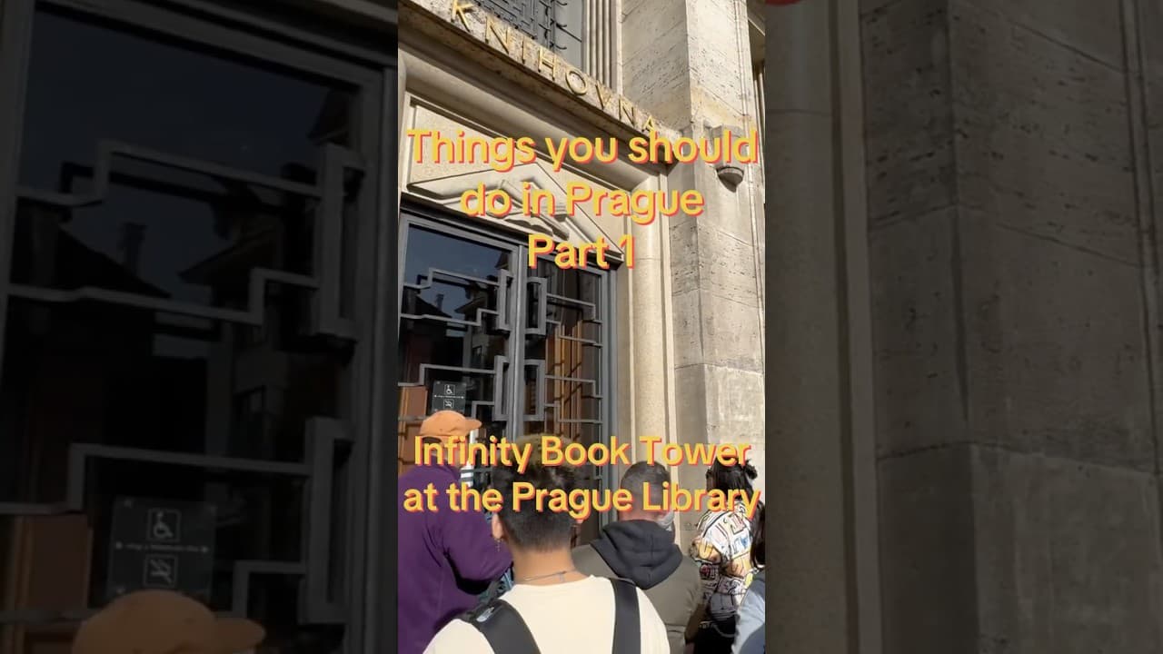 Things to do in Prague Part 1 - Infinity Book Tower #prague #praguecity #czechrepublic #atlasobscura