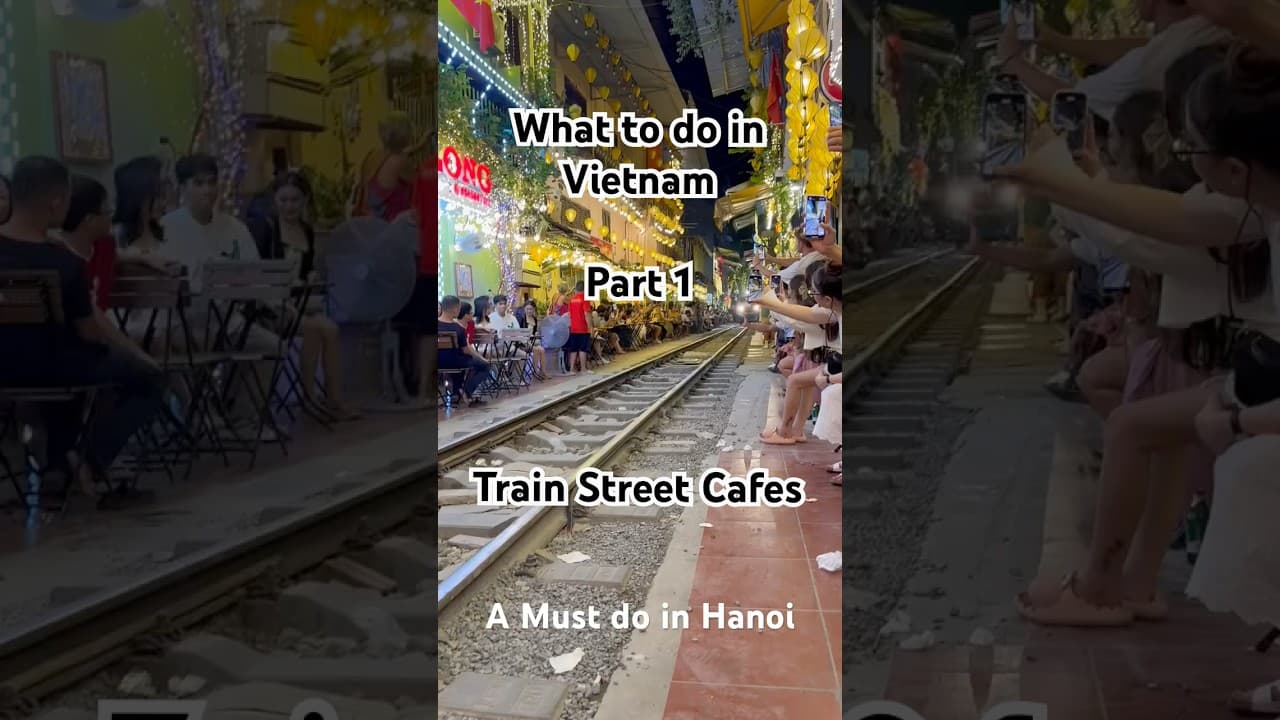 Going to Hanoi?! Visit the Train street Cafes! #hanoi #travel