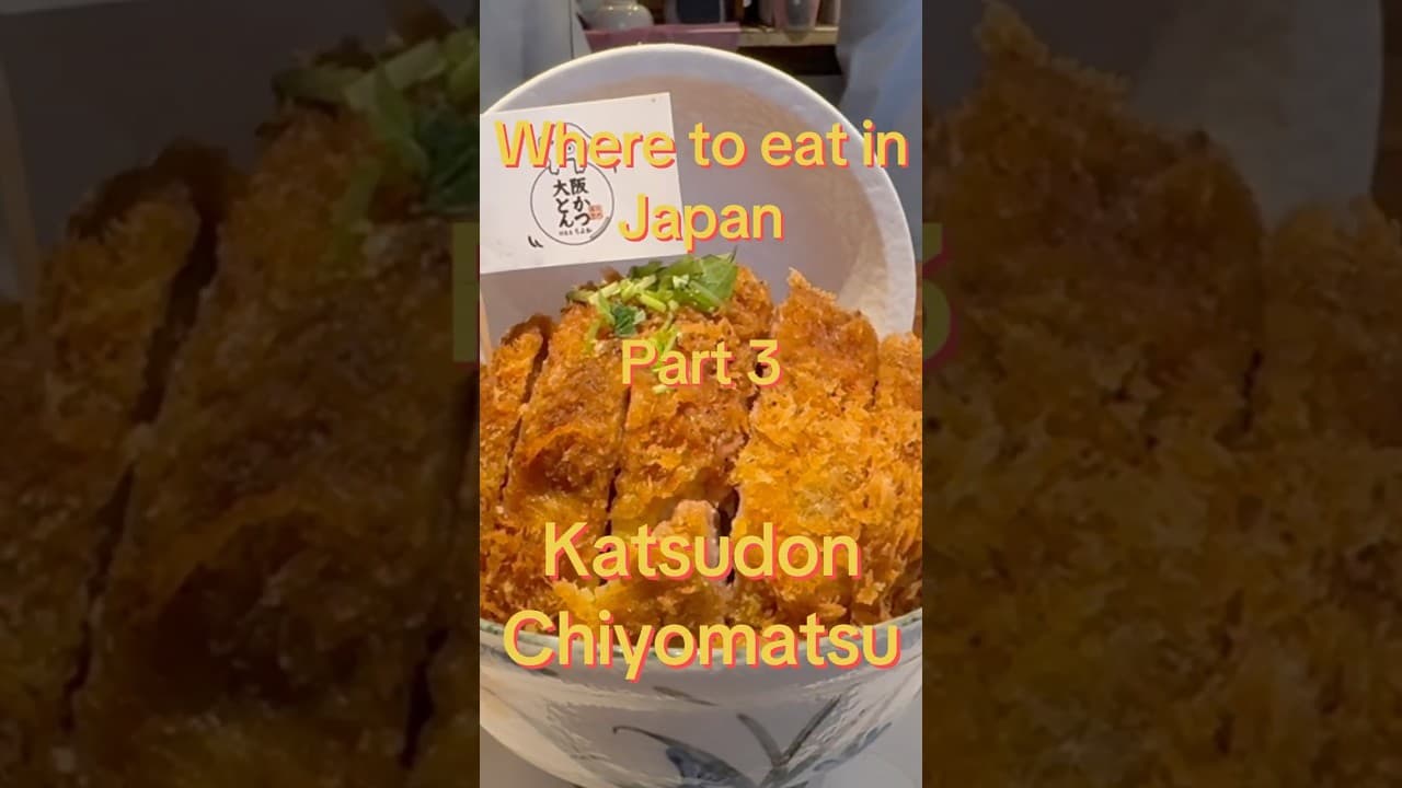 MASSIVE KATSUDON by a sumo wrestler in Osaka, Japan! #osaka #japan #japantravel #osakafood